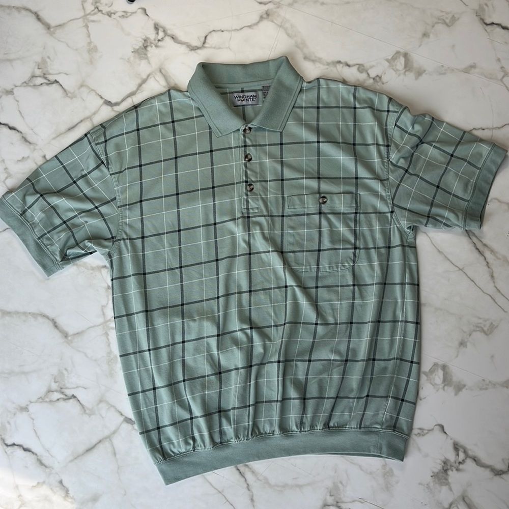 Vintage Polo Shirt With Cinched Hem